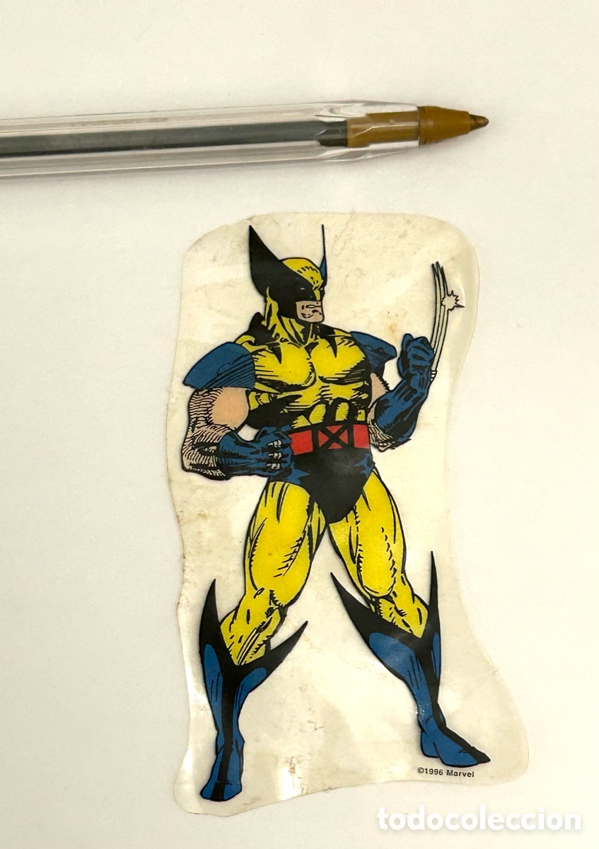 Sammlung von Aufklebern: X MEN WOLVERINE ORIGINAL , MARVEL VINILO A&Ntilde;OS 90 . Ver foto