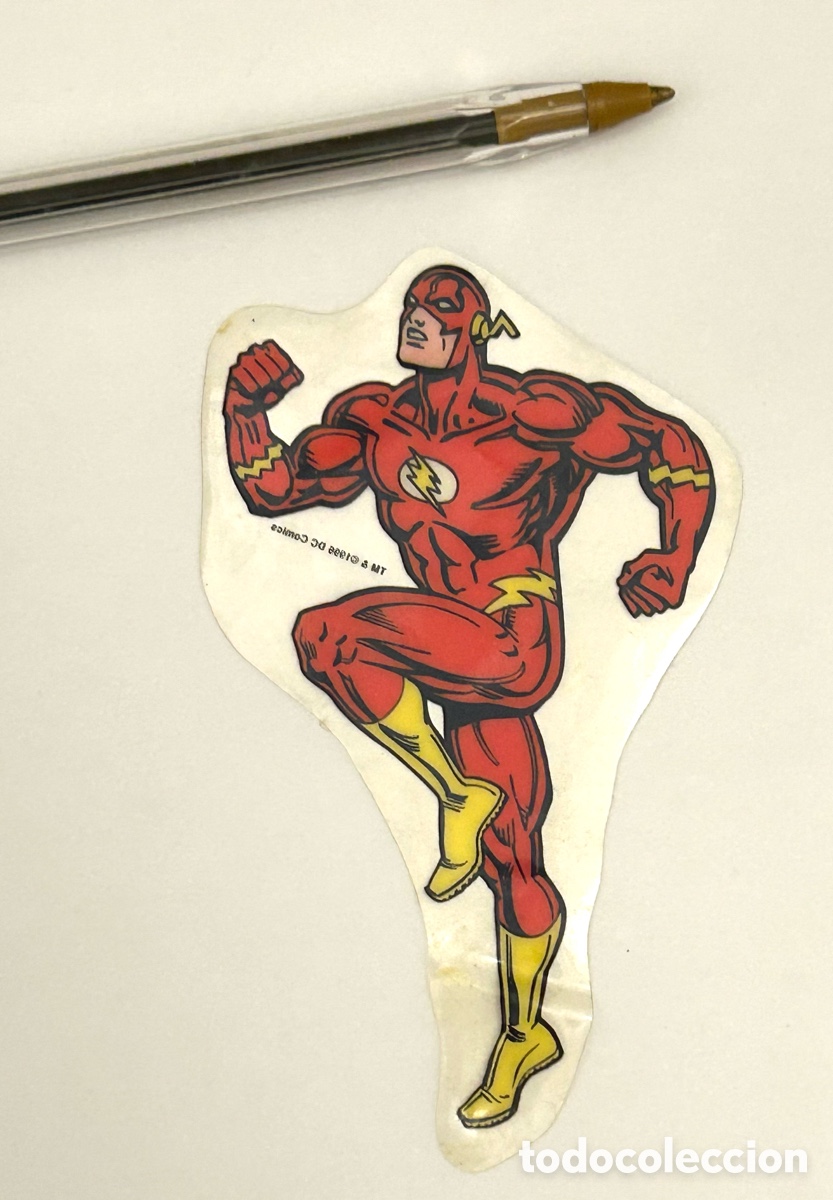 Sammlung von Aufklebern: FLASH ORIGINAL , MARVEL VINILO A&Ntilde;OS 90 . Ver foto