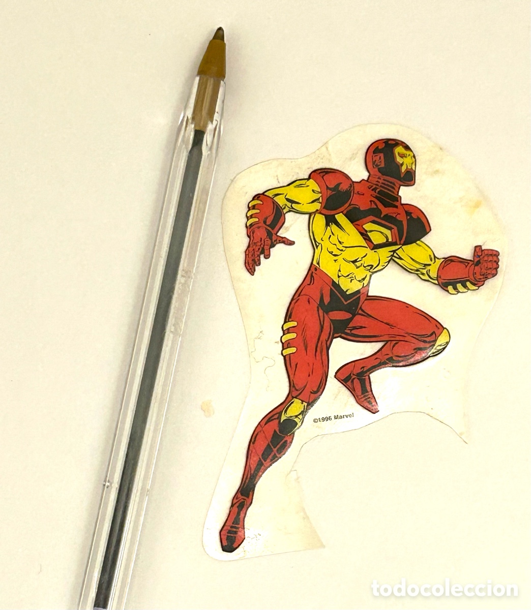 Sammlung von Aufklebern: IRON MAN ORIGINAL , MARVEL VINILO A&Ntilde;OS 90 . Ver foto