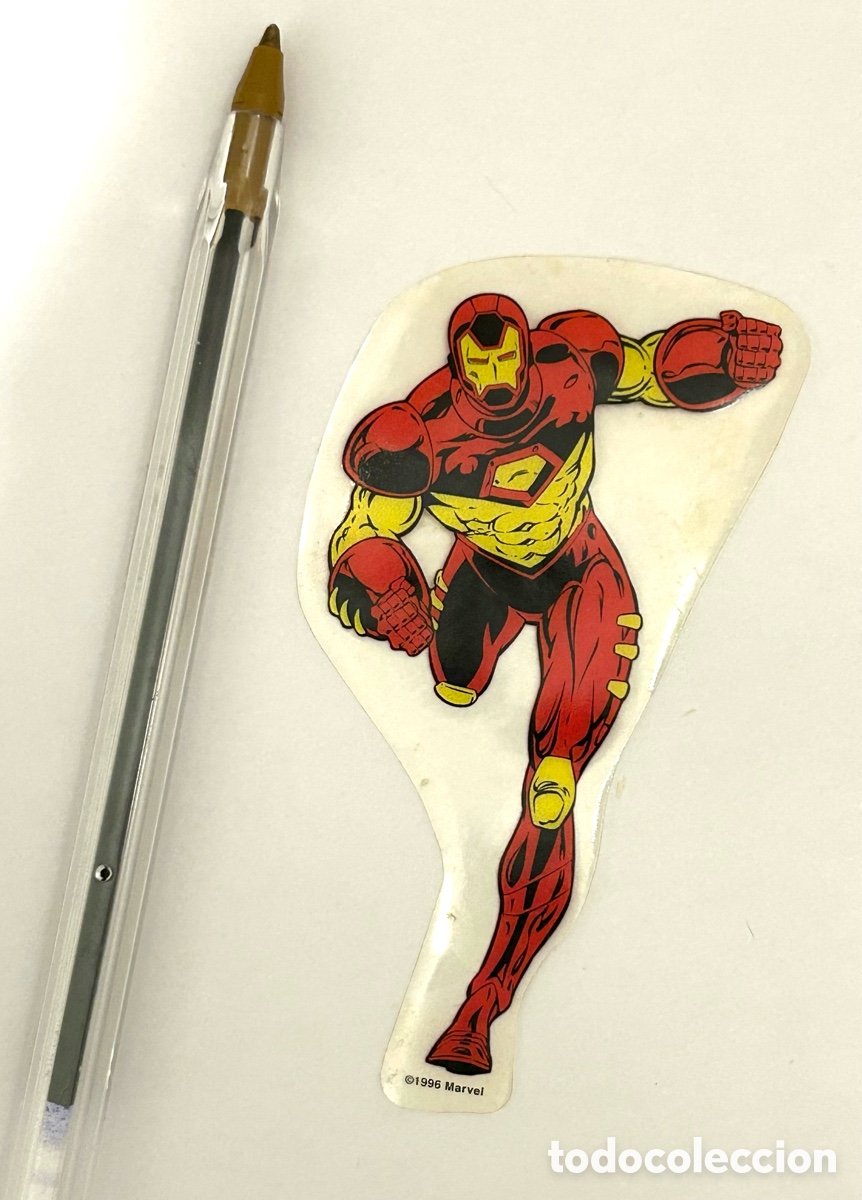 Pegatinas de colecci&oacute;n: IRON MAN ORIGINAL , MARVEL VINILO A&Ntilde;OS 90 . Ver foto