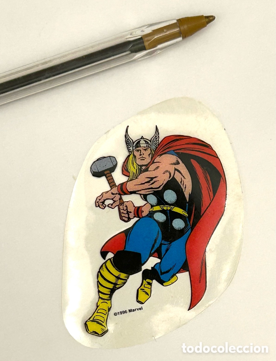 Sammlung von Aufklebern: THOR ORIGINAL , MARVEL VINILO A&Ntilde;OS 90 . Ver foto