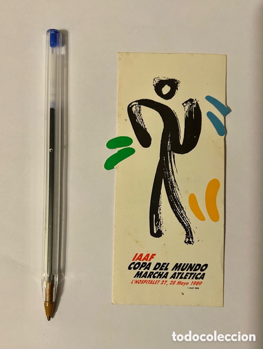 Collection stickers: PEGATINA A&Ntilde;O 89 COPA DEL MUNDO DE MARCHA ATL&Eacute;TICA .