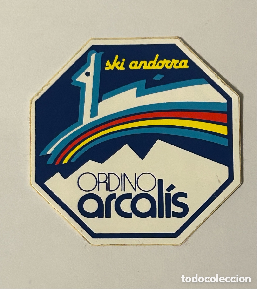 Pegatinas de colecci&oacute;n: PEGATINA A&Ntilde;OS 80 SKI PEQUE&Ntilde;A . SKI ANDORRA ORDINO ARCOLIS
