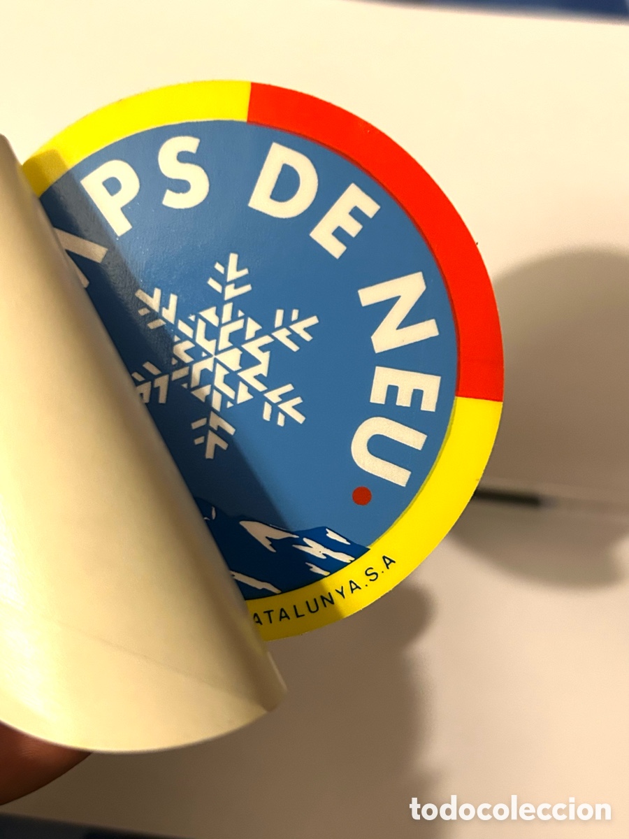 Pegatinas de colecci&oacute;n: PEGATINA A&Ntilde;OS 80 SKI PARA CRISTAL TIEMPO DE NIEVE