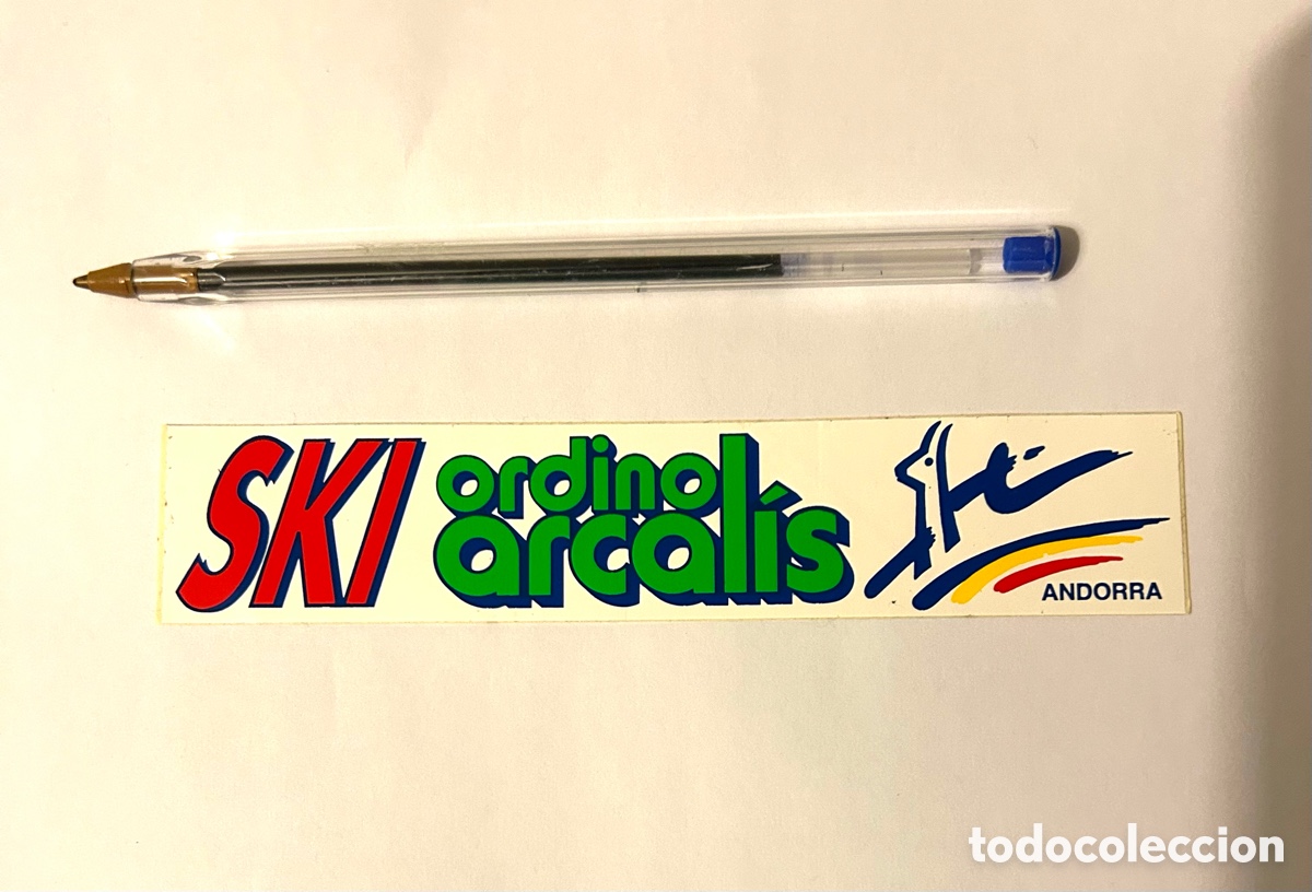 Pegatinas de colecci&oacute;n: PEGATINA A&Ntilde;OS 80 SKI ORDINO ARCOLIS ANDORRA