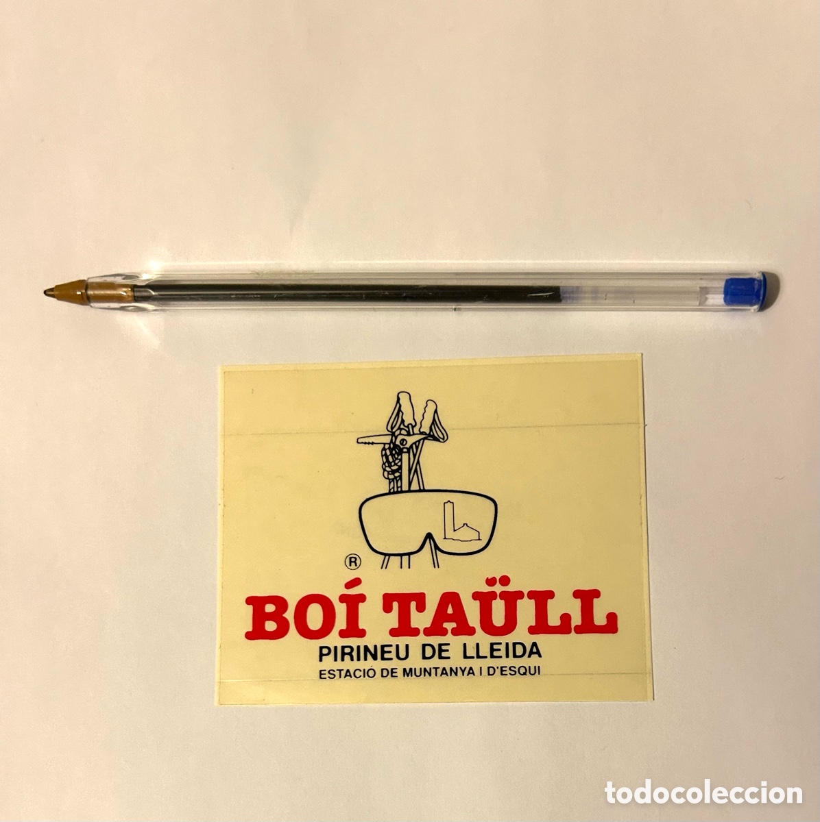 Pegatinas de colecci&oacute;n: PEGATINA A&Ntilde;OS 80 SKI BOI TAULL PIRINEO DE LLEIDA SKI