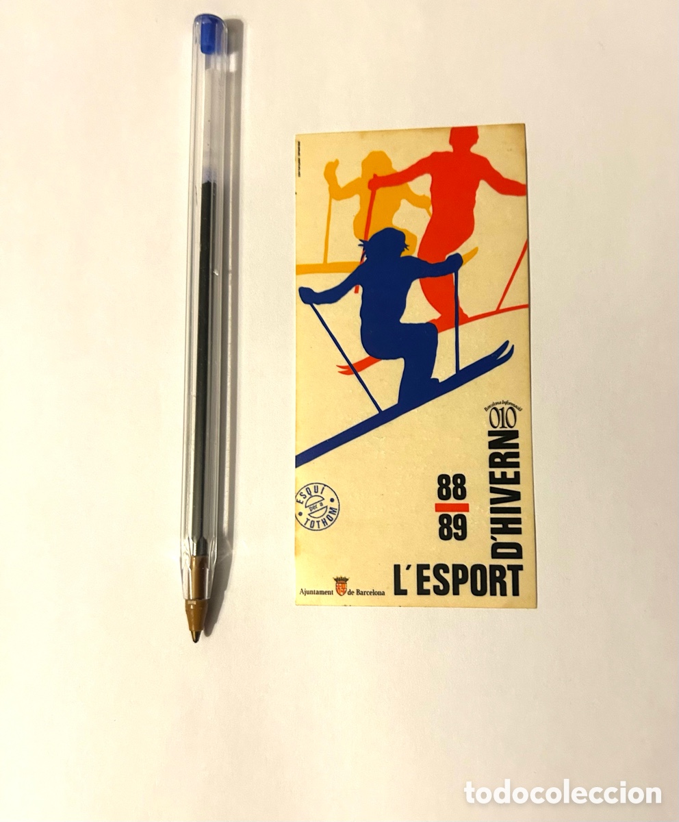 Pegatinas de colecci&oacute;n: PEGATINA A&Ntilde;OS 80 SKI DEPORTE DE INVIERNO 88 89