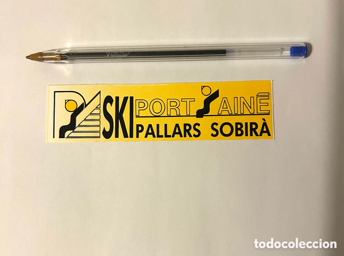 Pegatinas de colecci&oacute;n: PEGATINA A&Ntilde;OS 80 SKI PALLARS SOBIRA