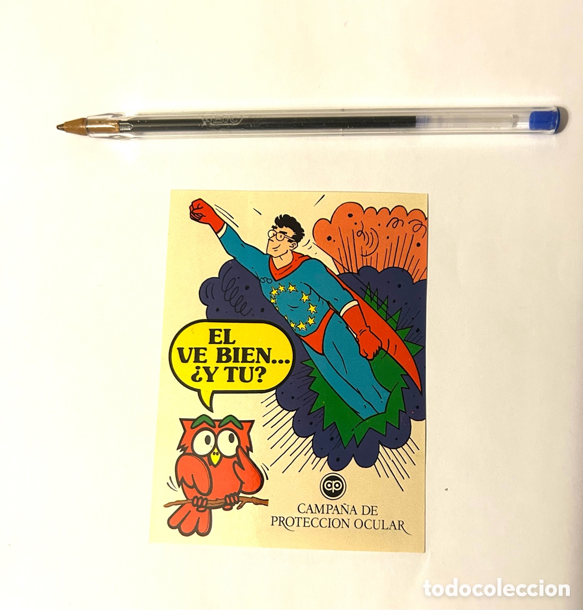 Pegatinas de colecci&oacute;n: PEGATINA SUPERMAN EL VE BIEN Y TU ?