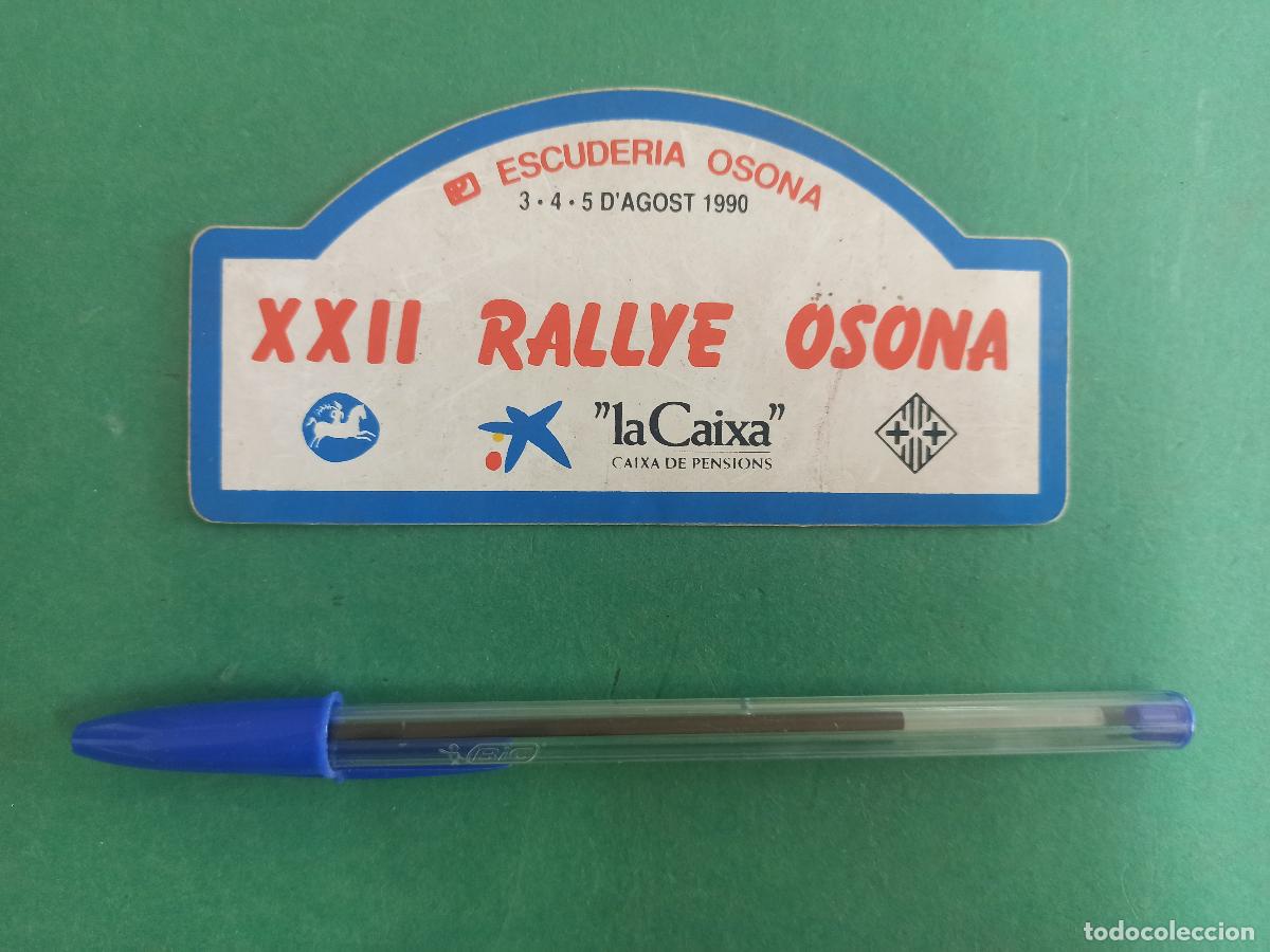 Pegatinas de colecci&oacute;n: Antigua pegatina publicidad XXII Rallye Osona. 1990. carrera de coches