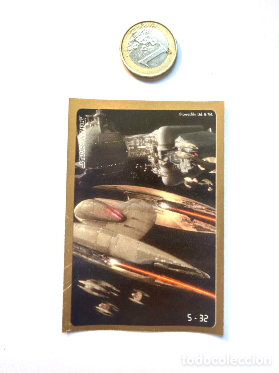 Pegatinas de colecci&oacute;n: CROMO 5 STAR WARS CRAZY PLANET EPISODE I . Perfecto a&ntilde;os 90