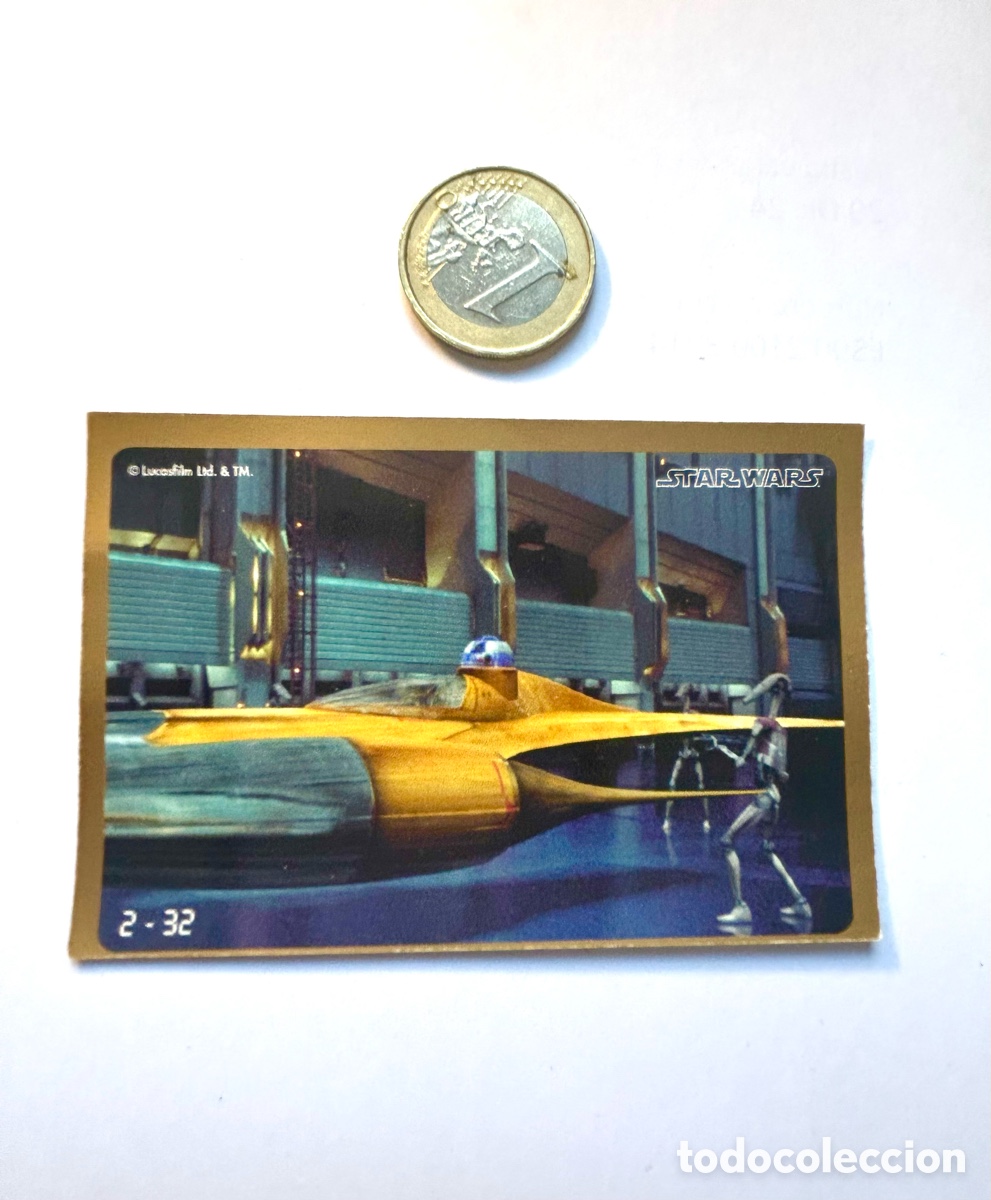 Pegatinas de colecci&oacute;n: CROMO 2 STAR WARS CRAZY PLANET EPISODE I . Perfecto a&ntilde;os 90