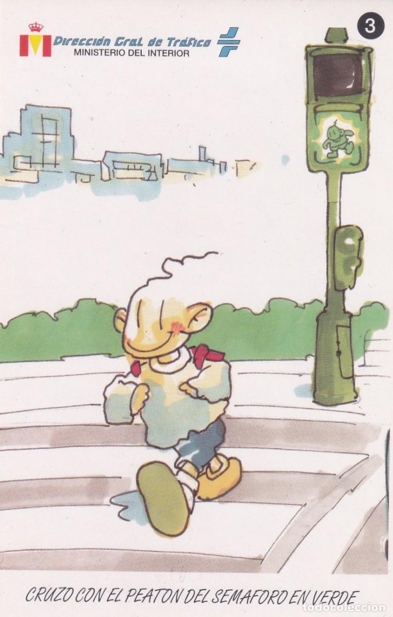 Pegatinas de colecci&oacute;n: PEGATINA DIRECCION GENERAL DE TRAFICO - N&ordm; 3. CRUZO CON EL PEATON DEL SEMAFORO EN VERDE