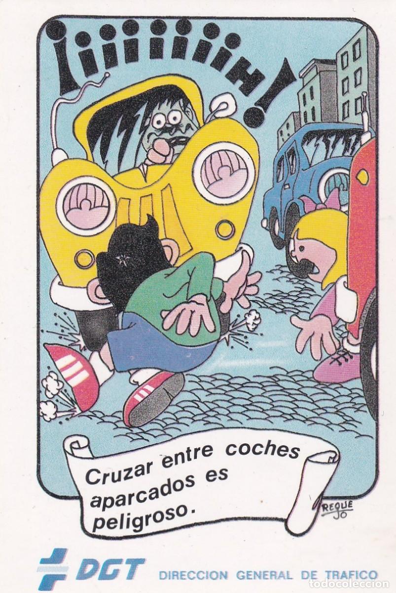Pegatinas de colecci&oacute;n: PEGATINA DGT. DIRECCION GENERAL DE TRAFICO. CRUZAR ENTRE COCHES APARCADOS ES PELIGROSO