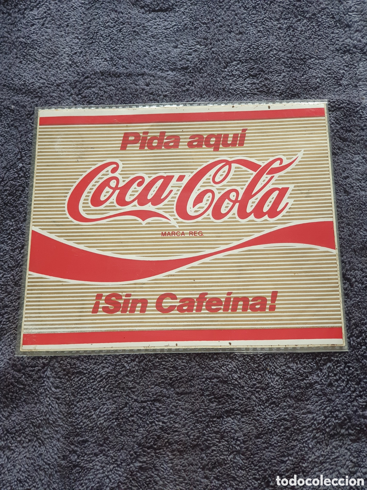 Pegatinas de colecci&oacute;n: DCH. Pida Aqu&iacute; Coca-cola Marca Reg, Adhesivo, &iexcl;Sin Cafeina! - Nuevo, Sin Pegar Ni Usar, 17 X 15 Cm.
