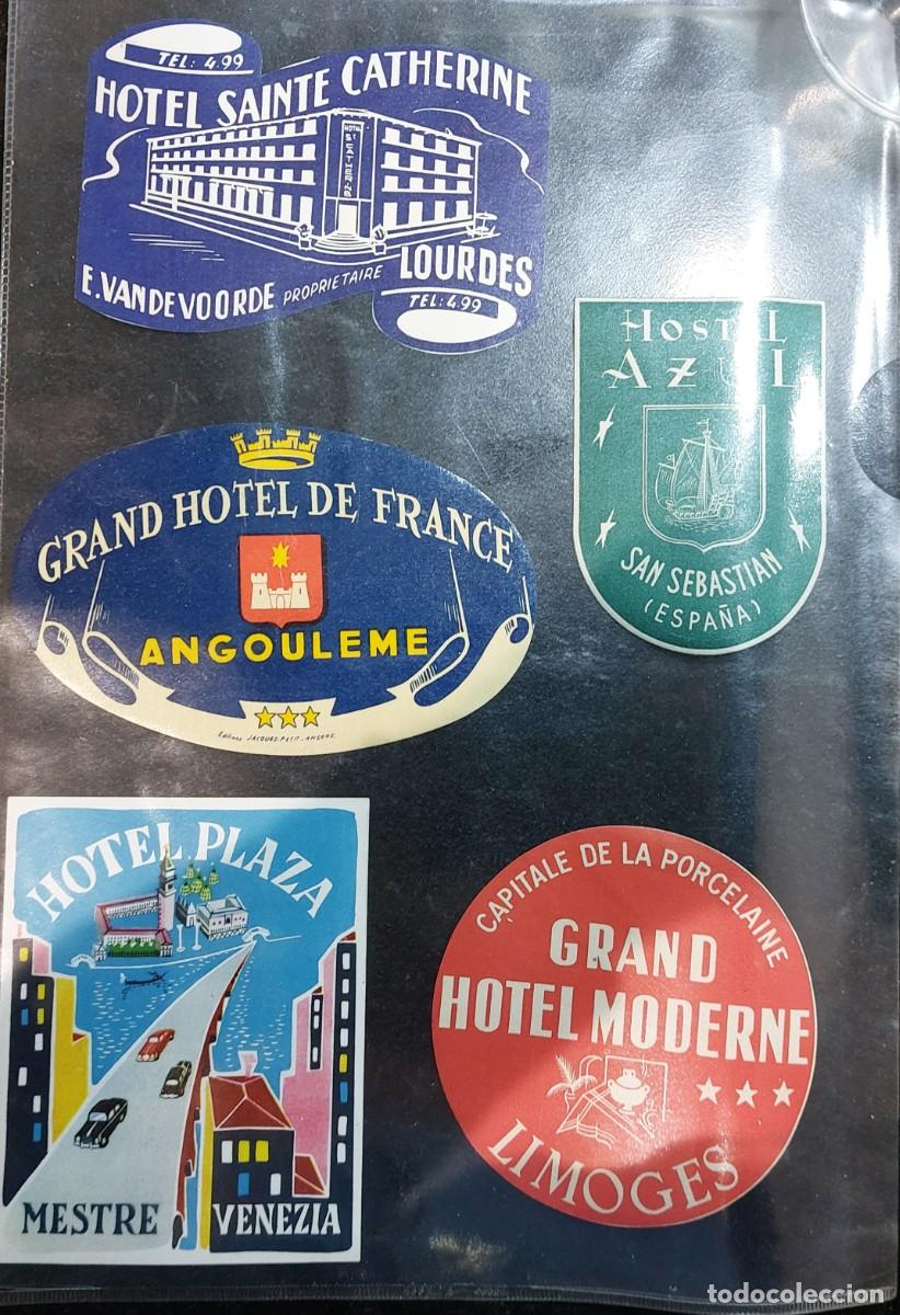 Pegatinas de colecci&oacute;n: 11 PEGATINAS- ETIQUETAS ANTIGUAS DE HOTELES EN EUROPA.