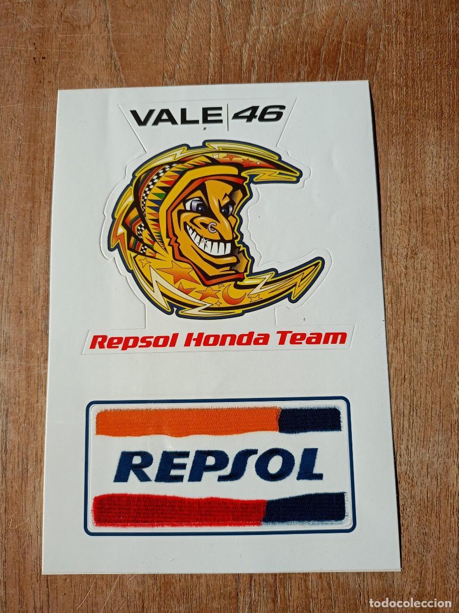 Pegatinas de colecci&oacute;n: PEGATINA REPSOL HONDA TEAM - VALE 46 - VALENTINO ROSSI. NUEVA.