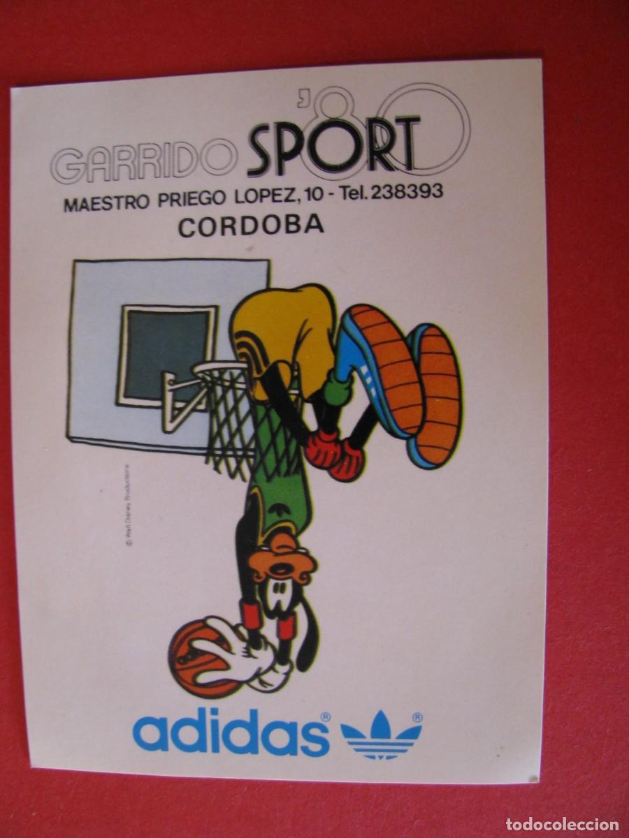 Pegatinas de colecci&oacute;n: PEGATINA ADIDAS. THE WALT DISNEY COMPANY, GOOFY. PUBL. GARRIDO SPORT, CORDOBA. 10X8 CM.