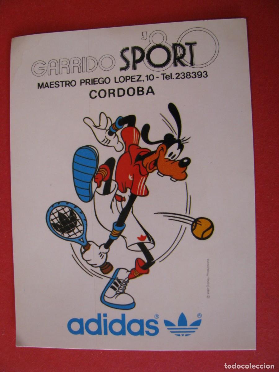 Pegatinas de colecci&oacute;n: PEGATINA ADIDAS. THE WALT DISNEY COMPANY, GOOFY. PUBL. GARRIDO SPORT, CORDOBA. 10X8 CM.