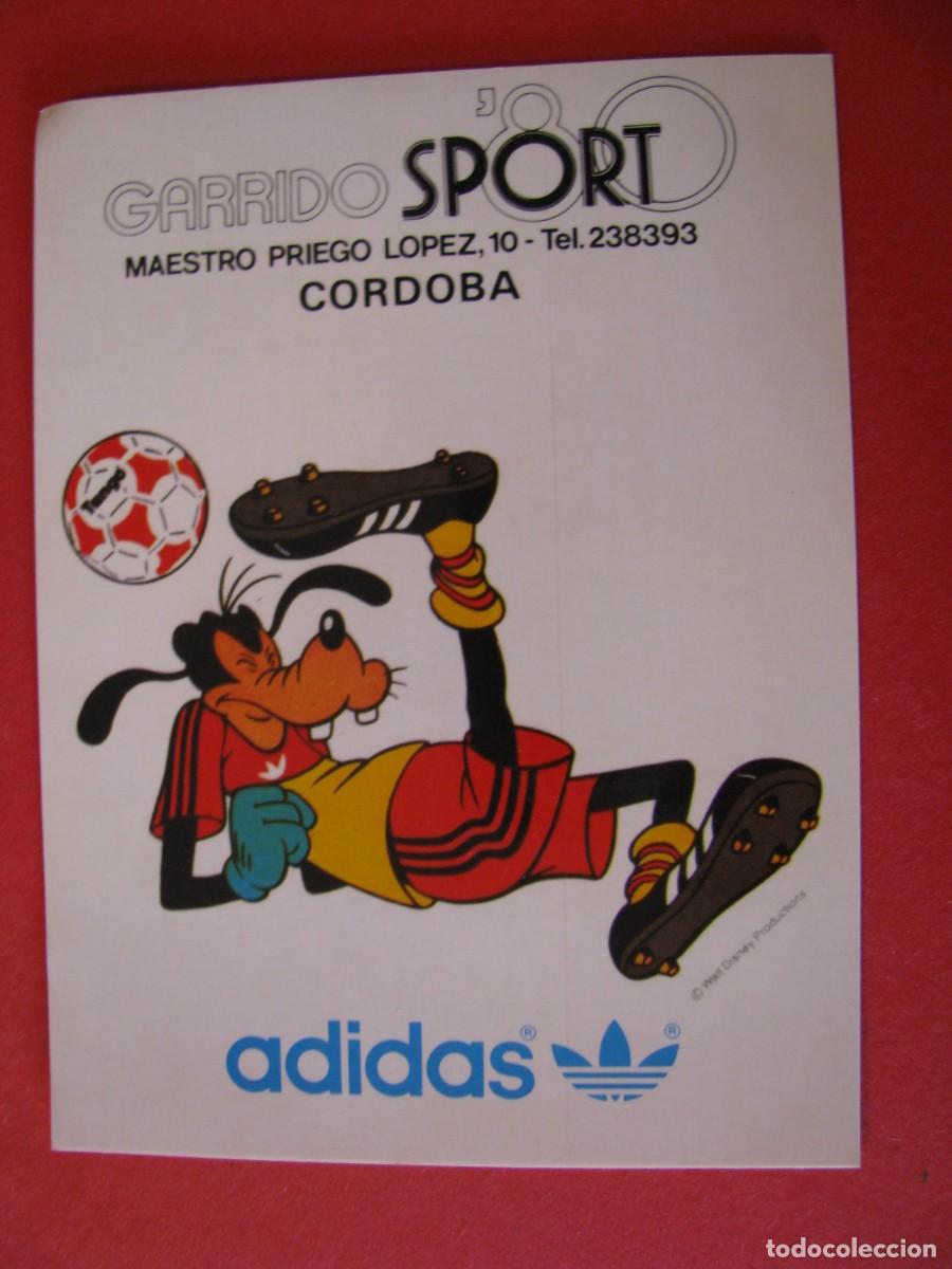 Pegatinas de colecci&oacute;n: PEGATINA ADIDAS. THE WALT DISNEY COMPANY, GOOFY. PUBL. GARRIDO SPORT, CORDOBA. 10X8 CM.