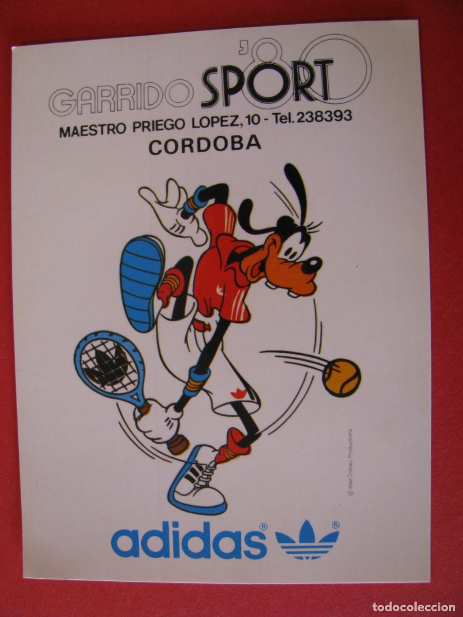 Pegatinas de colecci&oacute;n: PEGATINA ADIDAS. THE WALT DISNEY COMPANY, GOOFY. PUBL. GARRIDO SPORT, CORDOBA. 10X8 CM.