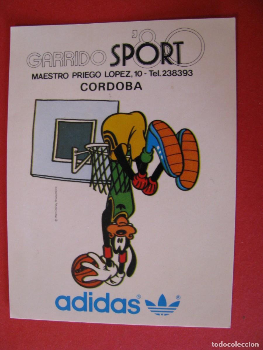 Pegatinas de colecci&oacute;n: PEGATINA ADIDAS. THE WALT DISNEY COMPANY, GOOFY. PUBL. GARRIDO SPORT, CORDOBA. 10X8 CM.