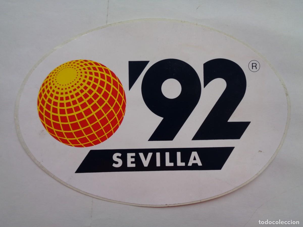 Pegatinas de colecci&oacute;n: COLECCIONISMO EXPO&acute;92 DE SEVILLA : PEGATINA CON LOGO DE LA EXPOSICION