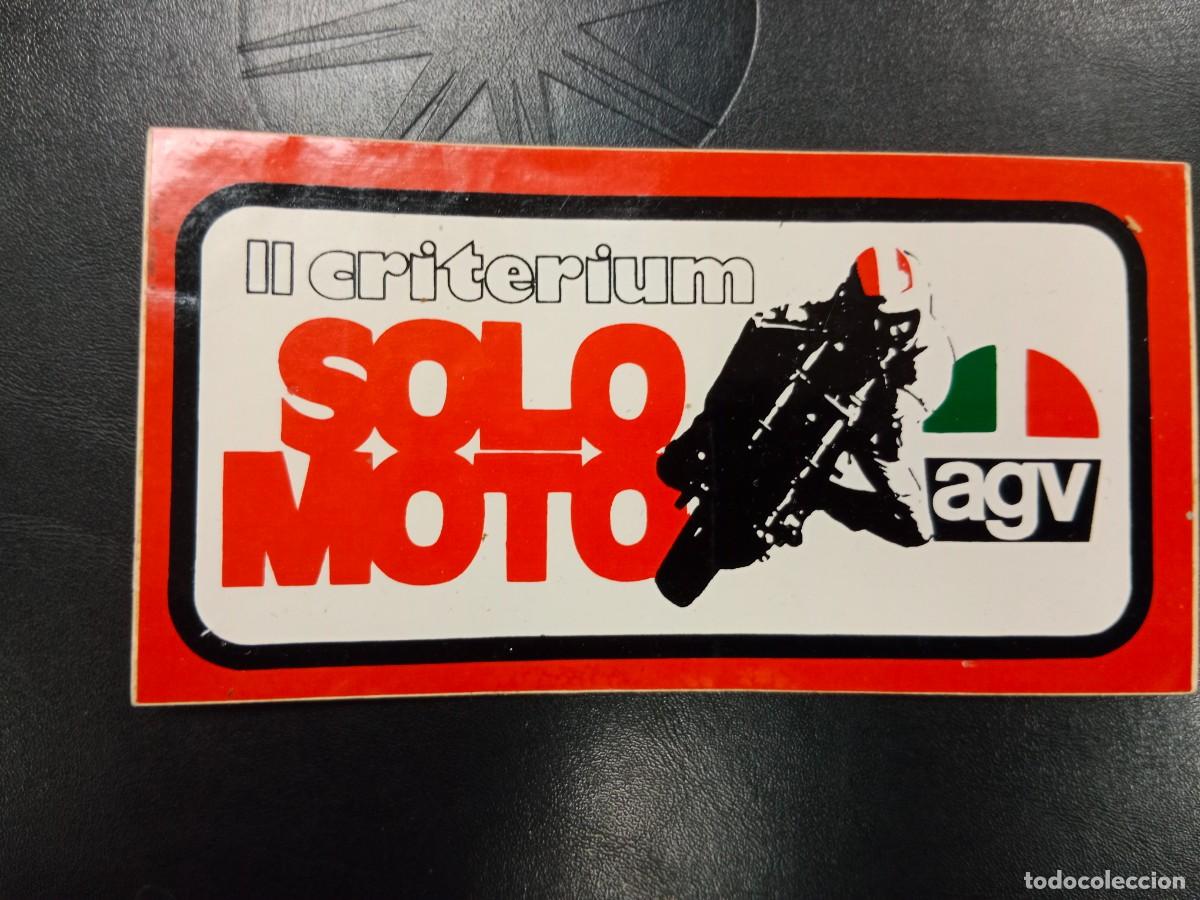 Pegatinas de colecci&oacute;n: PEGATINA ADHESIVO A&Ntilde;OS 80 / 90 - SOLO MOTO II CRITERIUM AGV