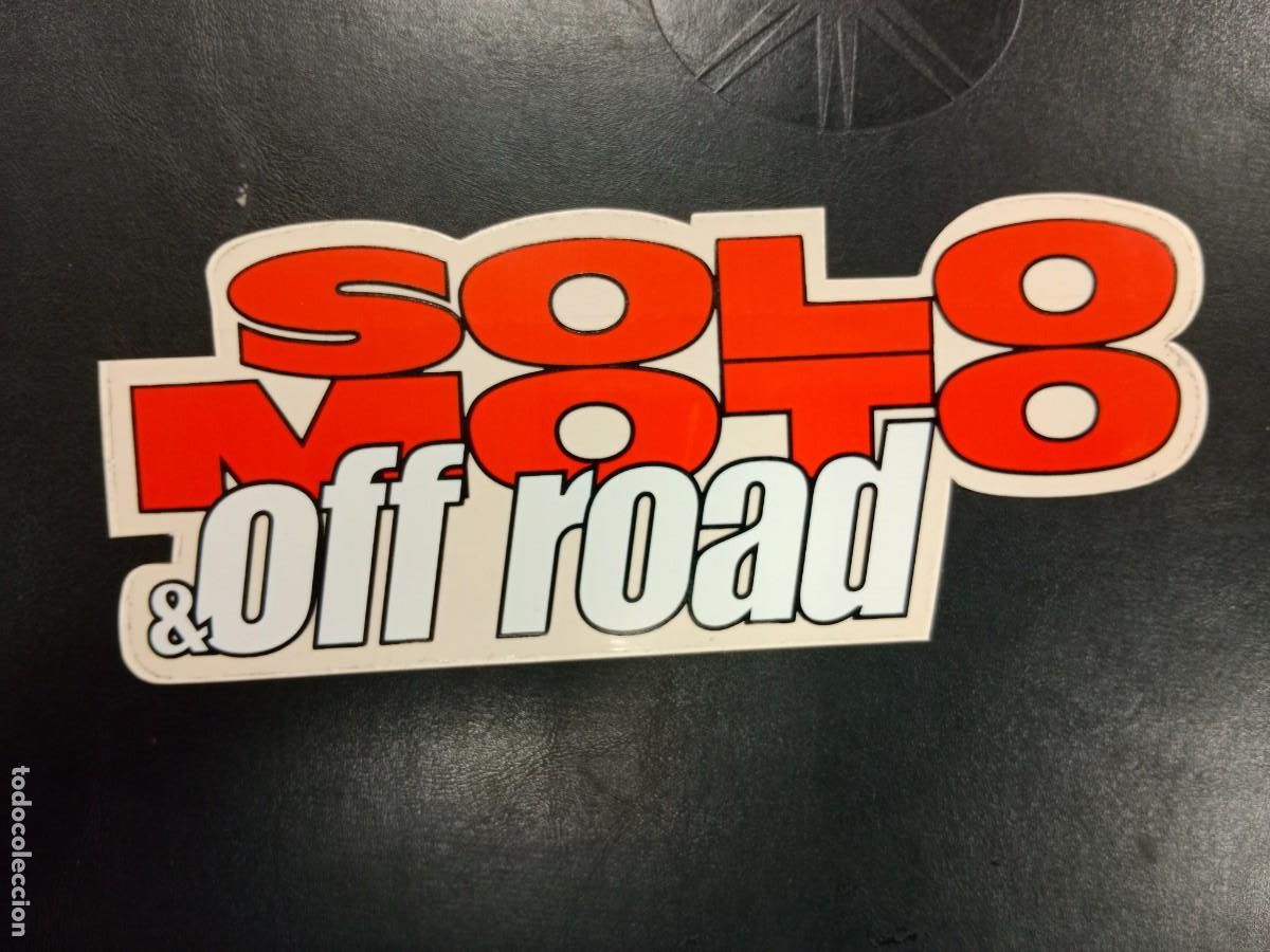 Pegatinas de colecci&oacute;n: PEGATINA ADHESIVO A&Ntilde;OS 80 / 90 - SOLO MOTO & OFFROAD
