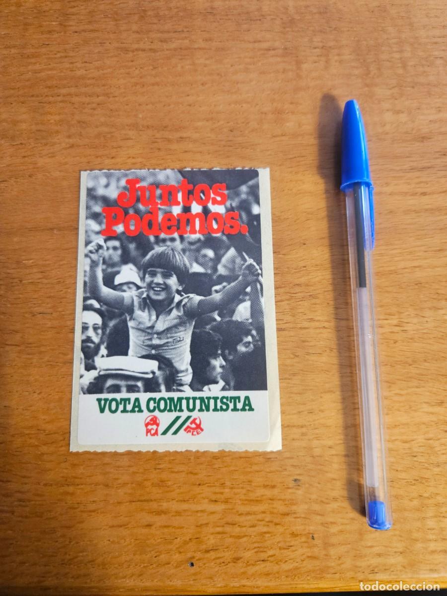 Pegatinas de colecci&oacute;n: Pegatina PCE - PCA Partido Comunista Andaluc&iacute;a - vota comunista juntos podemos