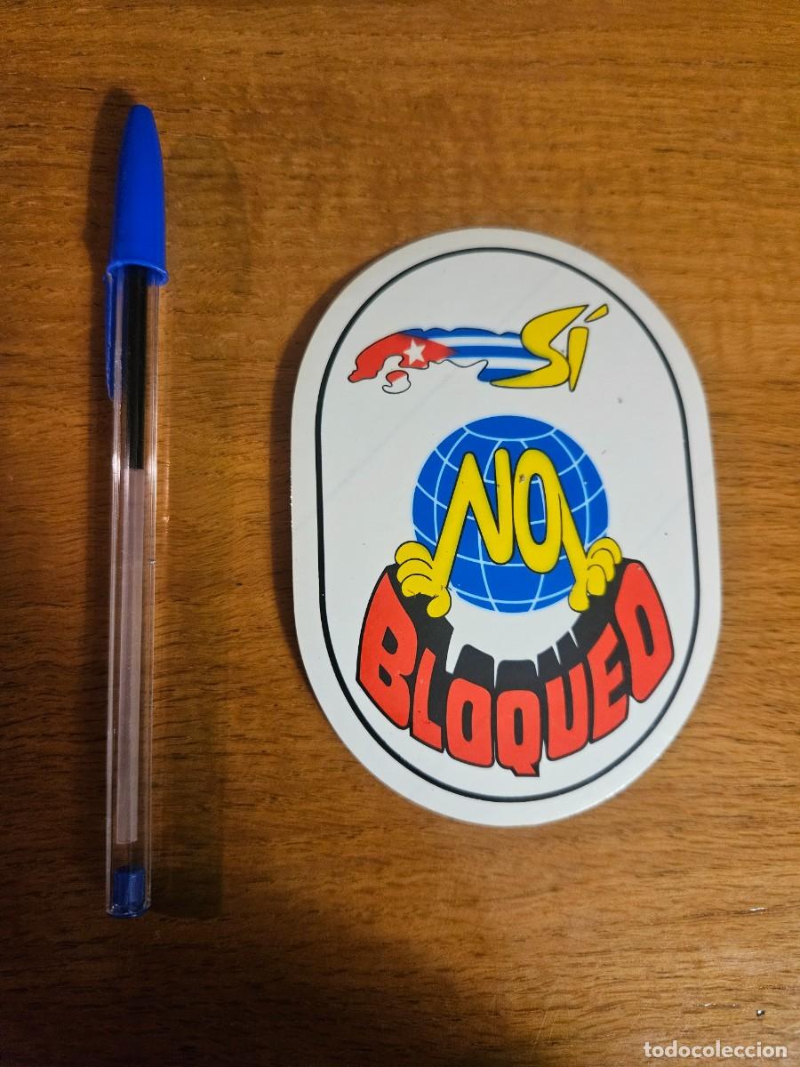 Pegatinas de colecci&oacute;n: Pegatina pol&iacute;tica Cuba - No bloqueo - mediana