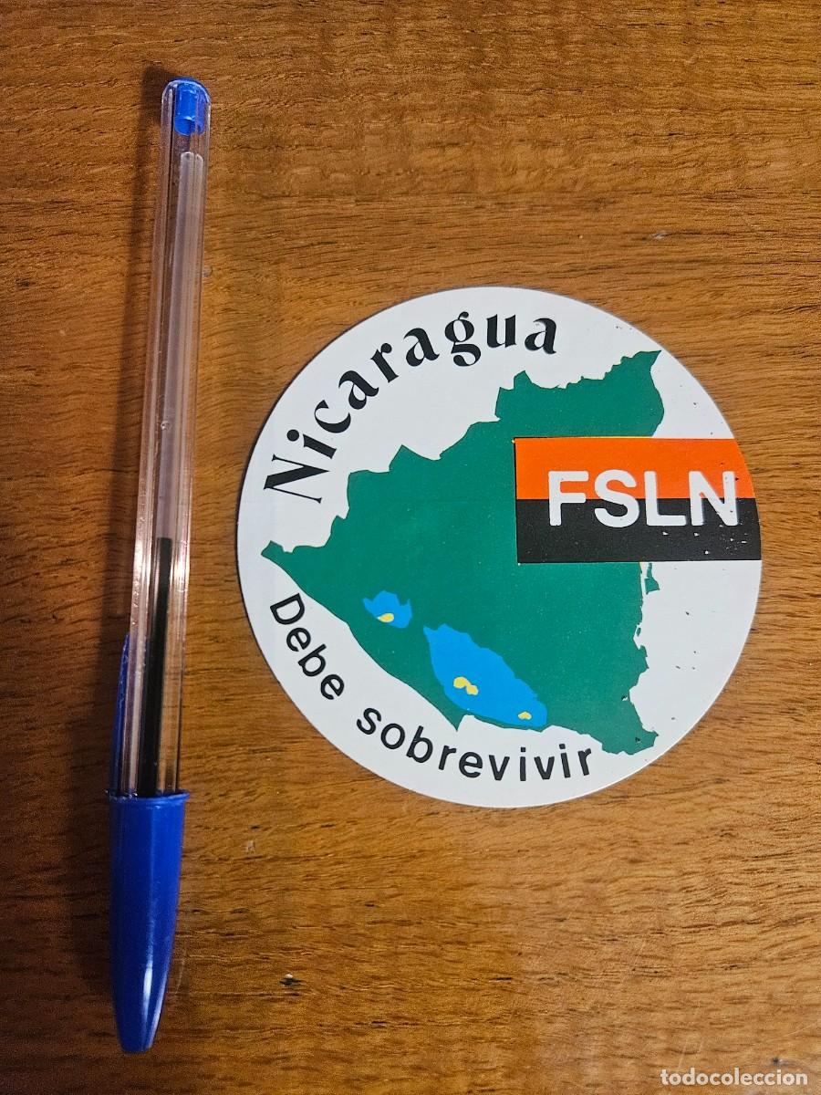 Pegatinas de colecci&oacute;n: Pegatina FSLN - Nicaragua debe sobrevivir - Frente Sandinista Liberaci&oacute;n Nacional