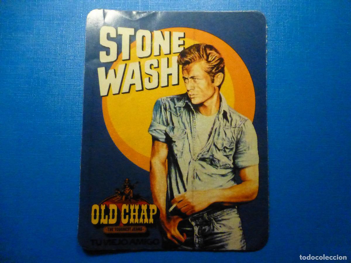 Pegatinas de colecci&oacute;n: Adhesivo - Pegatina Old Chap - Jeans, Tiendas ropa vaquera, Stone Wash - 12 x 9 cm