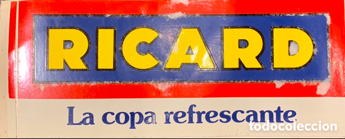 Pegatinas de colecci&oacute;n: Pegatina. Publicidad RICARD. A&ntilde;os 80.