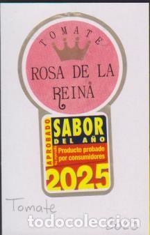 Sammlung von Aufklebern: pegatina fruta TOMATE ROSA DE LA REINA SABOR 2025 adhesivo adhesiu enganxina fruit etiqueta