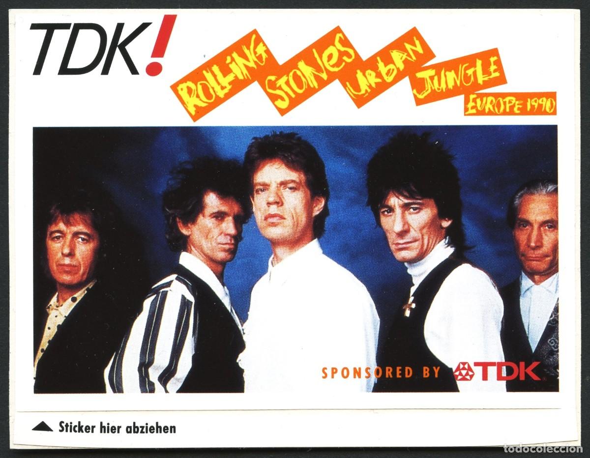 Pegatinas de colecci&oacute;n: PEGATINA, TDK, ROLLING STONES, URBAN JUNGLE, EUROPE 1990