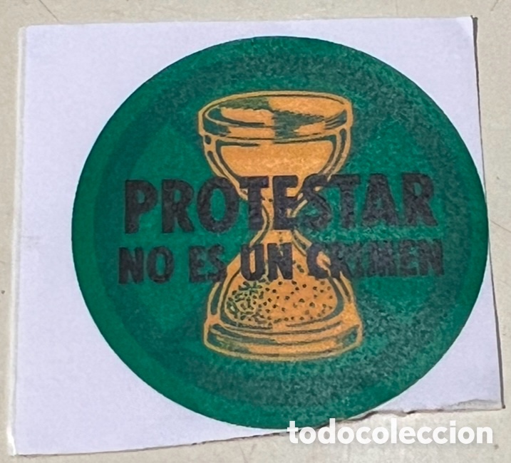 Pegatinas de colecci&oacute;n: Pegatina. Protestar no es un crimen.