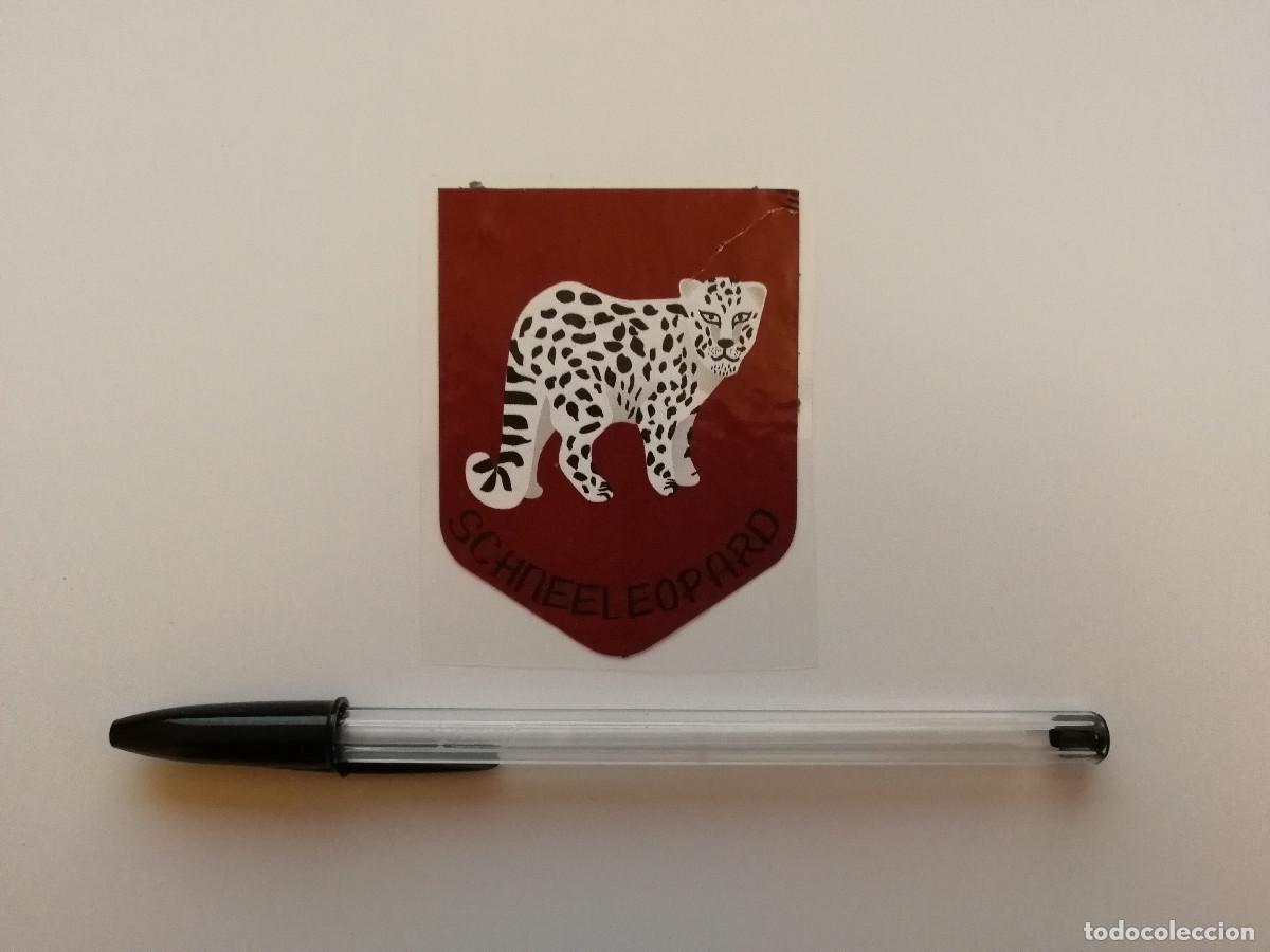Pegatinas de colecci&oacute;n: PEGATINA ORIGINAL - LEOPARDO DE NIEVE - STREET STICKER ART - ARTE CALLEJERO