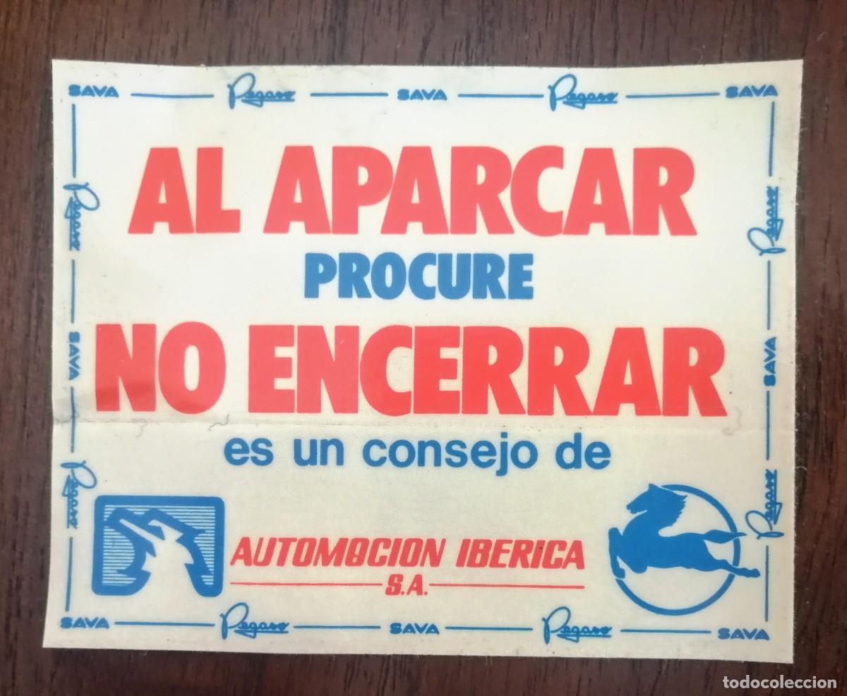 Pegatinas de colecci&oacute;n: PEGATINA PEGASO DE INTERIOR. CURIOSA. . ENVIO INCLUIDO EN EL PRECIO