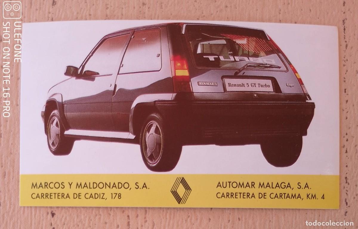 Pegatinas de colecci&oacute;n: Renault 5 GT Turbo Pegatina Propaganda M&aacute;laga