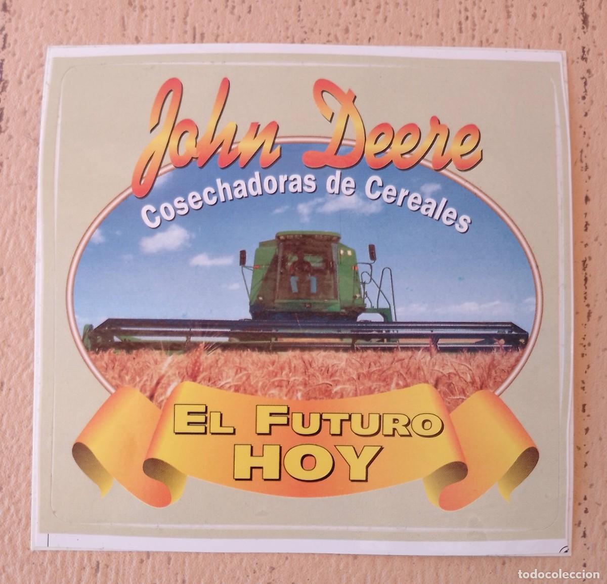 Autocollants de collection: John Deere Cosechadoras de Cereales Pegatina El Futuro de Hoy
