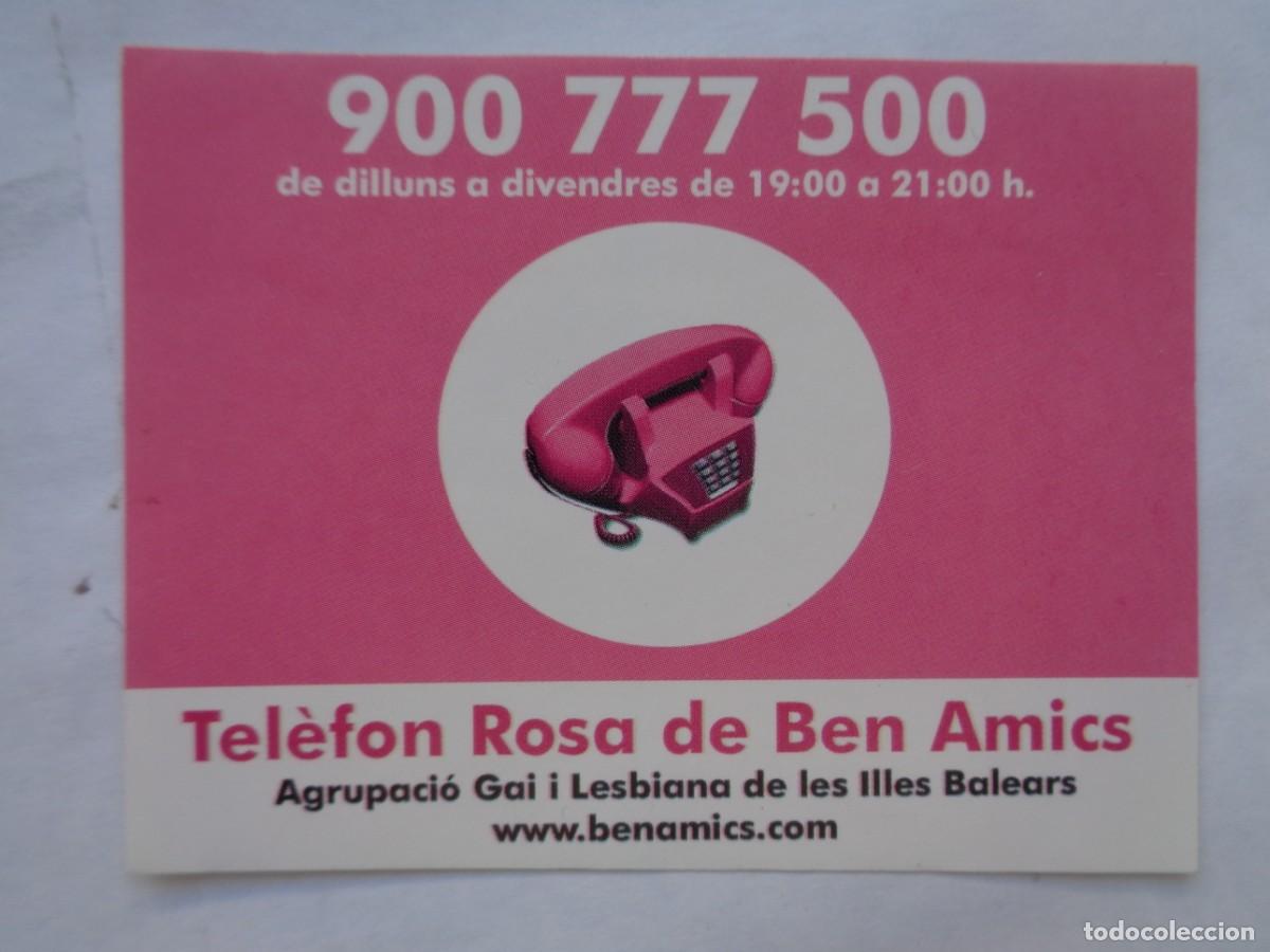 Pegatinas de colecci&oacute;n: PEGATINA POLITICA : TELEFONO ROSA , GAIS Y LESBIANAS DE ISLAS BALEARES