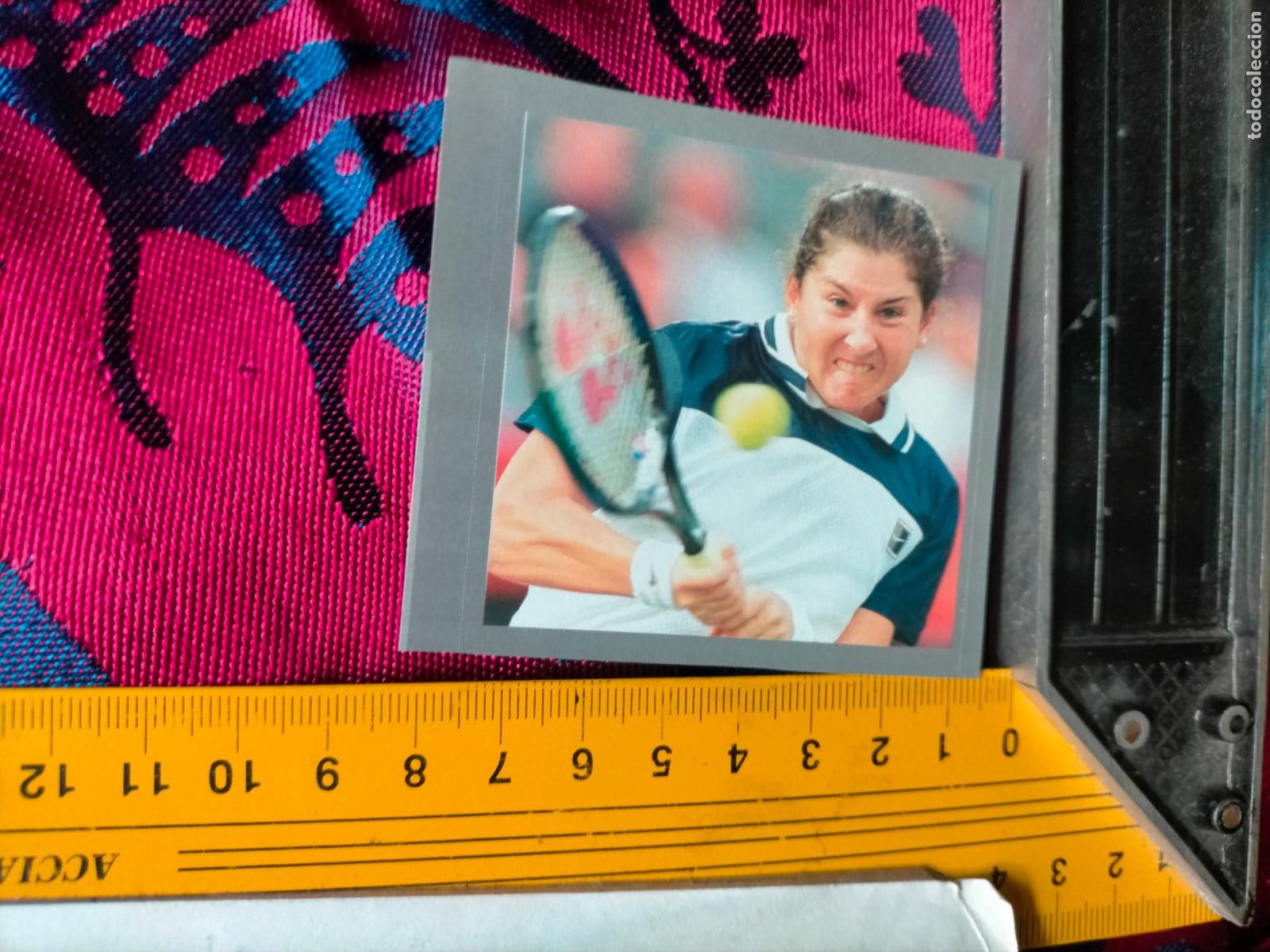Pegatinas de colecci&oacute;n: PEGATINA deportiva CROMO ADHESIVO - TROQUELADA . TENIS - OPEN DE AUSTRALIA MONICA SELES