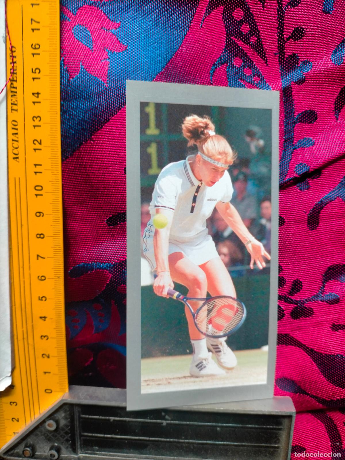 Pegatinas de colecci&oacute;n: PEGATINA deportiva CROMO ADHESIVO - TROQUELADA . TENIS - TENISTA STEFFI GRAT