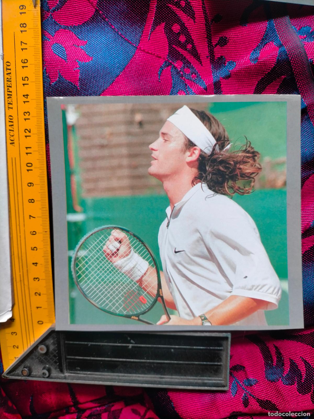 Pegatinas de colecci&oacute;n: PEGATINA deportiva CROMO ADHESIVO - TROQUELADA . TENIS - TENISTA COPA DAVIS CARLOS MOY&Aacute;