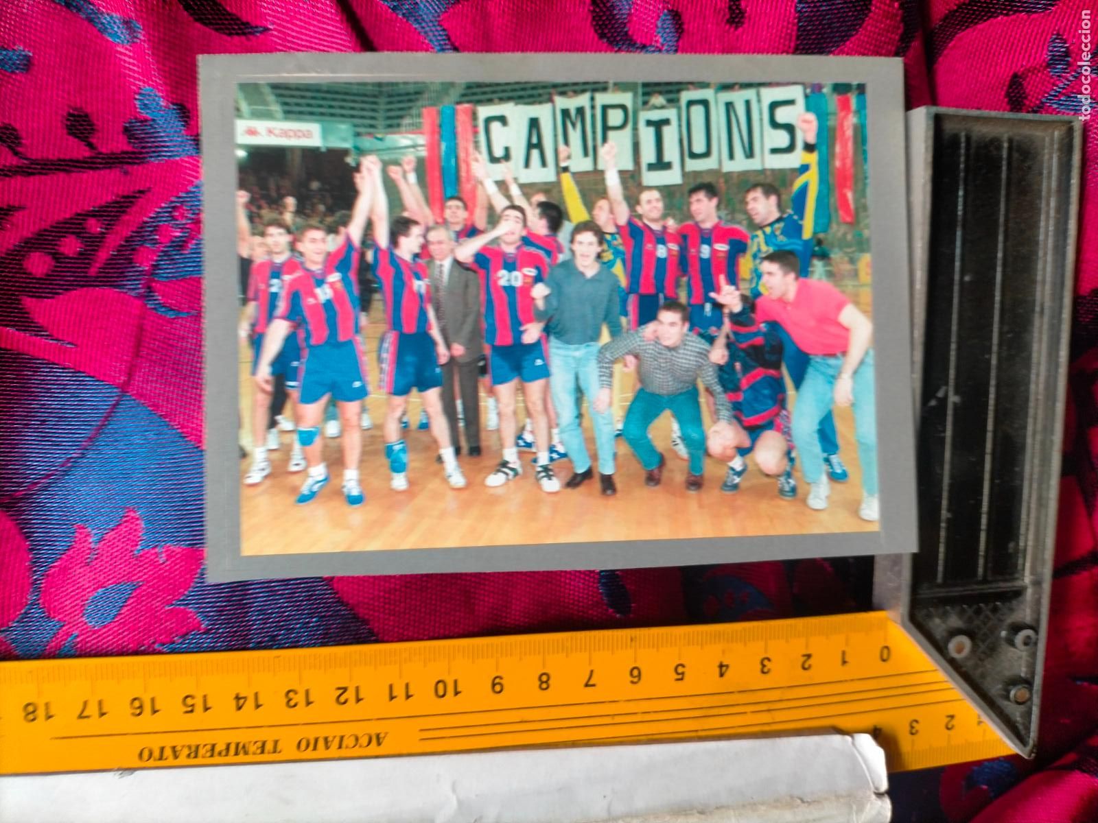 Pegatinas de colecci&oacute;n: PEGATINA deportiva CROMO ADHESIVO - TROQUELADA . BALONMANO LIGA ASOBAL BARCELONA
