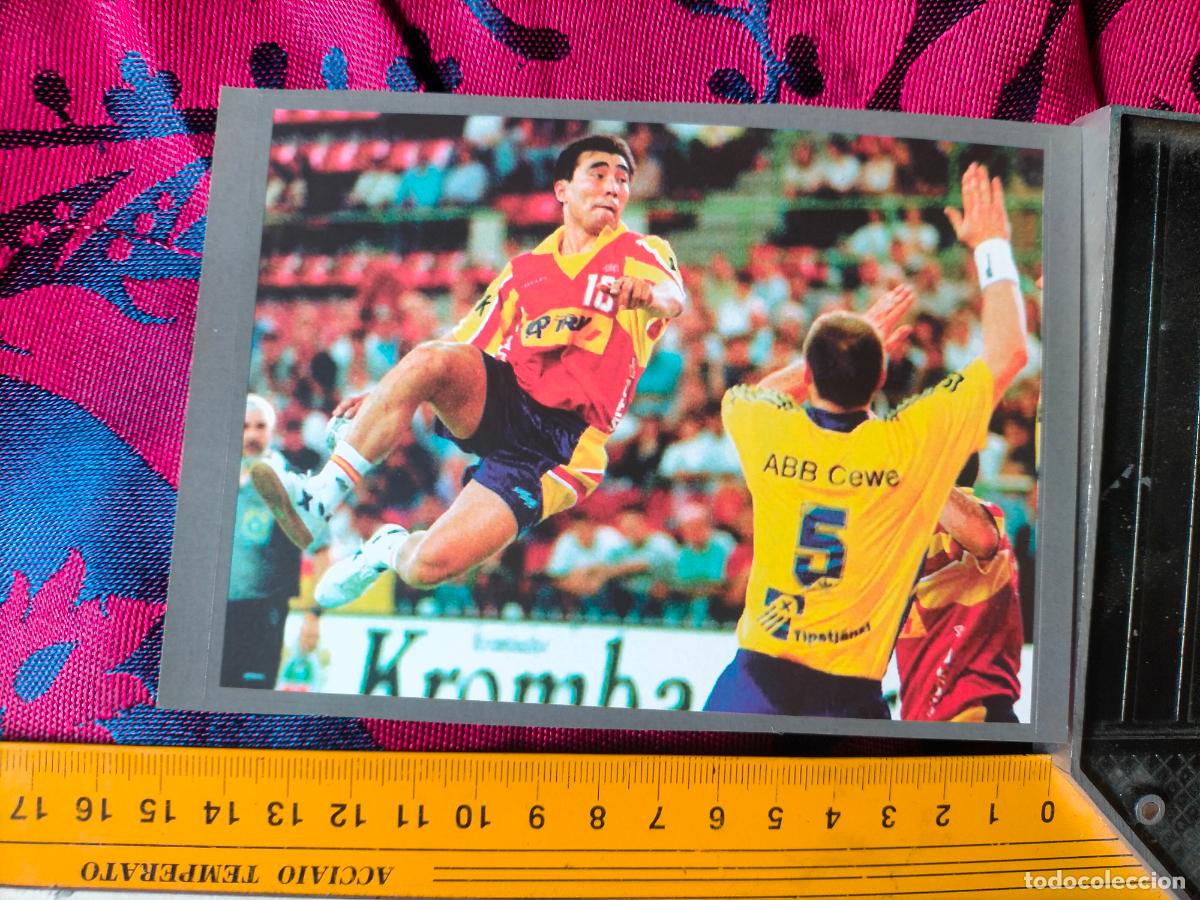 Pegatinas de colecci&oacute;n: PEGATINA deportiva CROMO ADHESIVO - TROQUELADA . BALONMANO EUROCOPA SELECCION ESPA&Ntilde;OLA