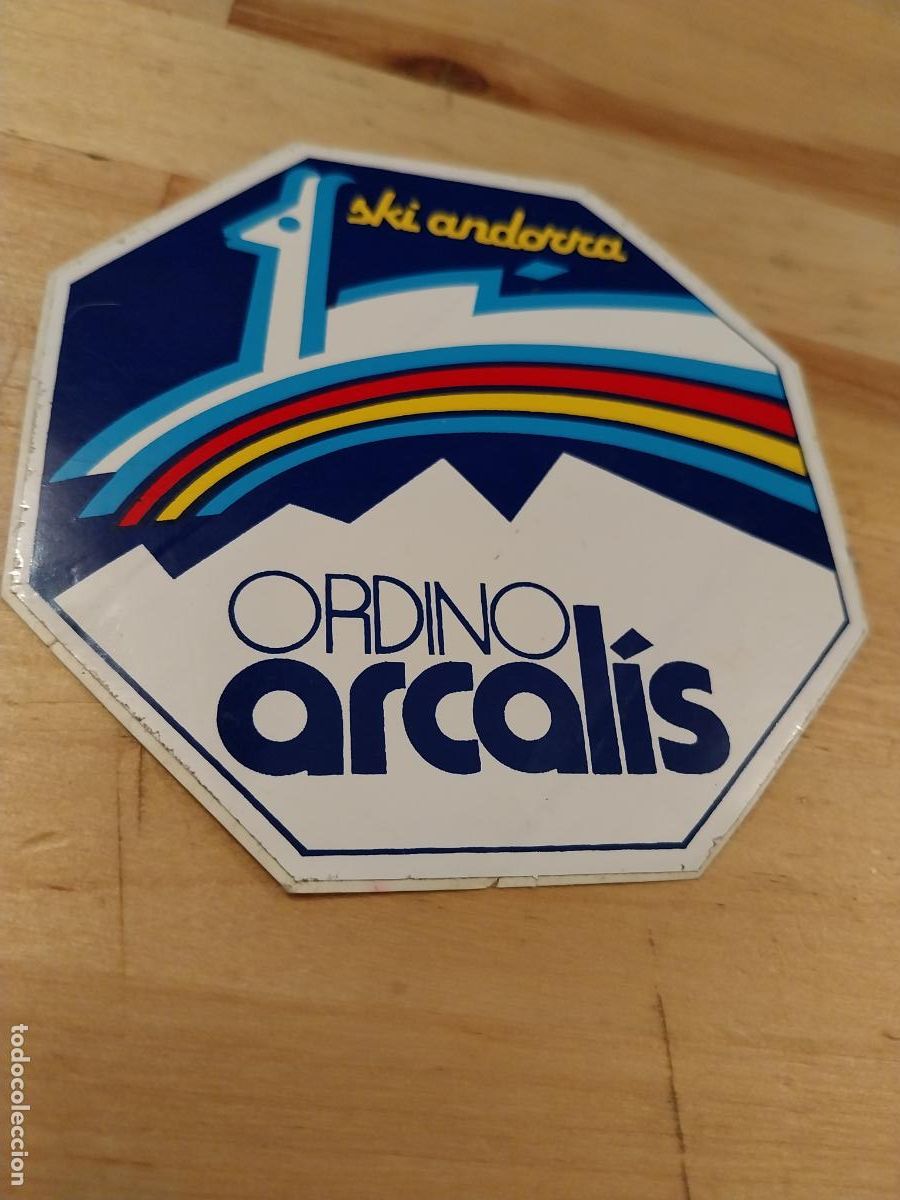 Pegatinas de colecci&oacute;n: SKI ANDORRA ORDINO ARCALIS PEGATINA SIN PEGAR NUNCA 9,5CMS A&Ntilde;OS 80 ORIGINAL