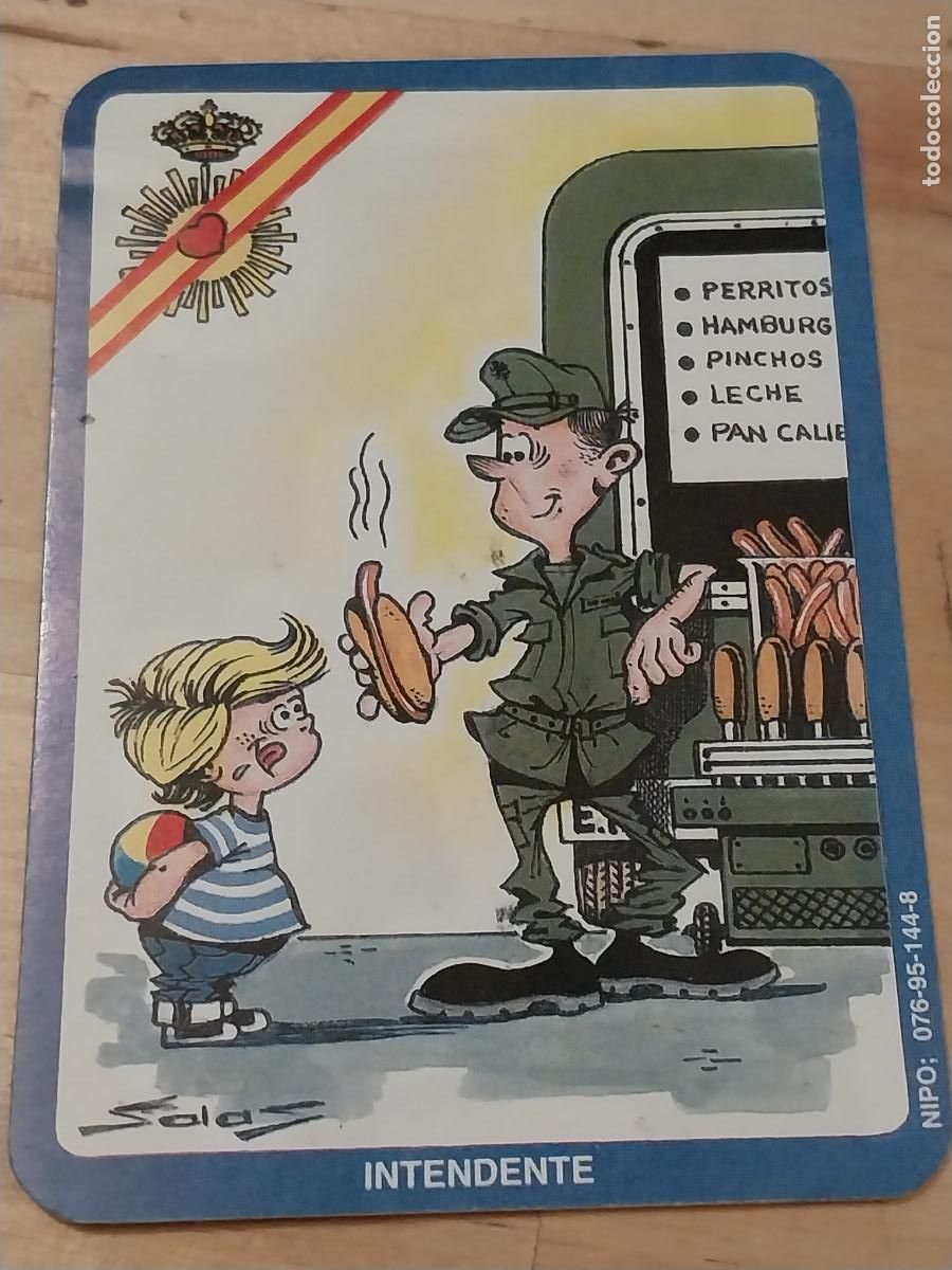 Collection stickers: INTENDENCIA INTENDENTE EJERCITO PEGATINA MILITAR SIN PEGAR NUNCA A&Ntilde;OS 90 9,5X6,5CMS &Ccedil;&Ccedil;