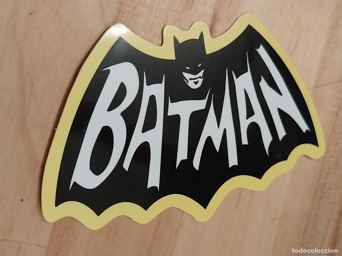 Pegatinas de colecci&oacute;n: BATMAN MURCIELADO POP ART PEGATINA SIN USAR NUNCA 8,1X4,8CMS